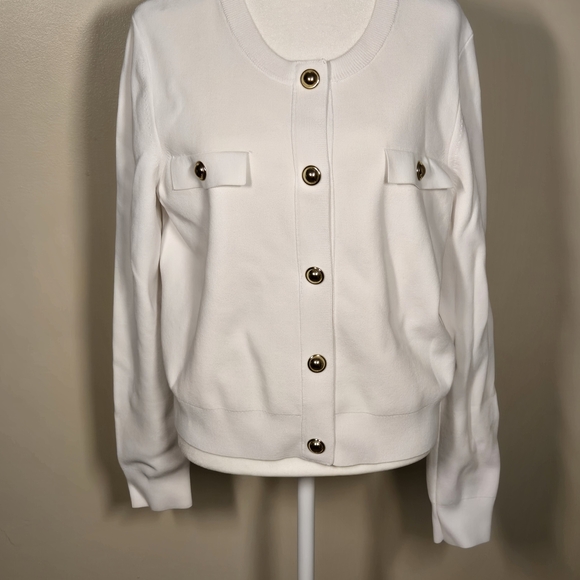Michael Kors Jackets & Blazers - Micheal Kors Women's Cream Button-Up Jacket